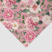 Dusty Pink  Floral Garden Pattern Tissuepapier (Detail)