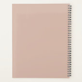 Dusty Pink Hebdomadaire Planificateur d'affaires m (Dos)
