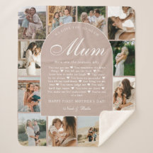 Dusty Pink Reasons We Love You Mum Photo Collage