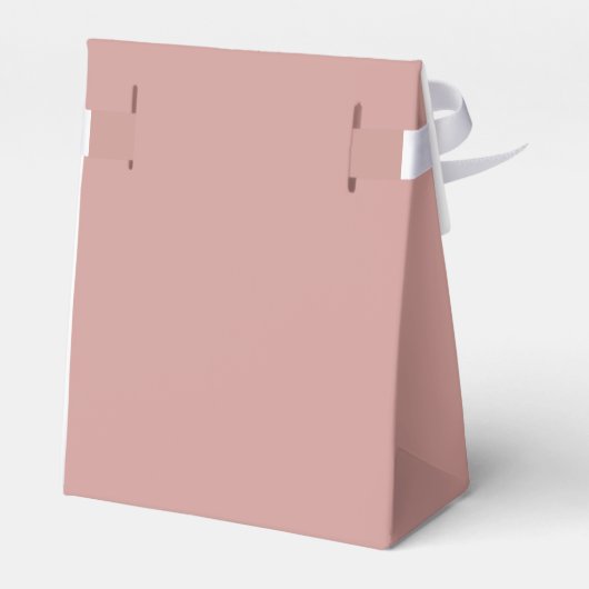 Dusty Pink/ Roos Baby shower dank u Bedankdoosjes (Achterkant)