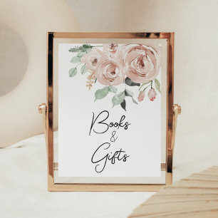 Dusty Pink Rose Het is een meisje boeken en gesche Poster