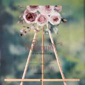 Dusty Pink Roses Wedding Welcome (Neutre)