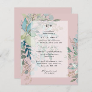 Dusty Pink Sage Wedding Ceremonie and Reception In