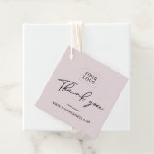 Dusty Pink Small Business Bedankt Pakket Label (In situ)