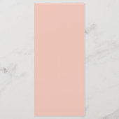 Dusty Pink Watercolor NY Menu Mariage (Dos)