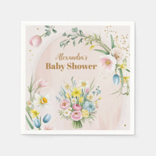 Dusty Pink Wildflower Baby in Bloom Servet