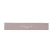 Dusty Plum Classic Gepersonaliseerde bruiloft Uitnodigingen Wikkel (Vlak)