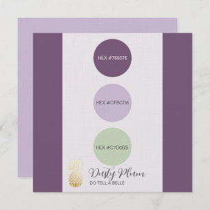 Dusty Plum Muted Kleurenpalet Kaart