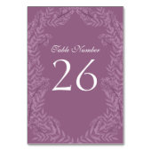 Dusty Plum Paars Wedding Botanical Kaart (Voorkant)