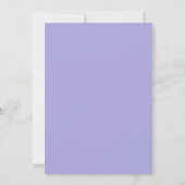 Dusty Purple Blue Floral Brunch Bubbly Invitation (Dos)