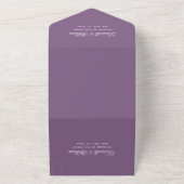 Dusty Purple Faire-part de mariage et RSVP détacha (Dehors)