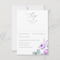 Dusty Purple Flowers Elegant Dreamweaver Wedding R