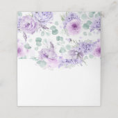 Dusty Purple Flowers Elegant Romantic Wedding (Buitenkant ongevouwen)