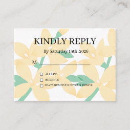 Dusty Purple Silver Gray Floral Rustic RSVP Card Informatiekaartje