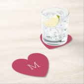 Dusty Red Paper Onderzetter (Insitu)