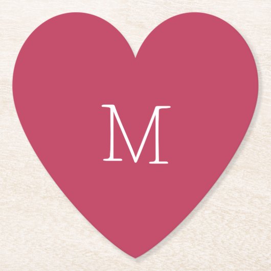 Dusty Red Paper Onderzetter (Voorkant)