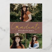 Dusty Roos Afstuderen Foto Folie Aankondiging (Voorkant)