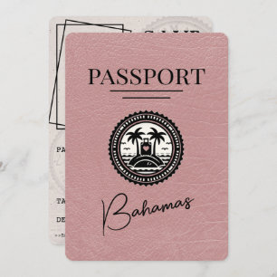 Dusty Roos Bahamas Passport Bewaar de datum Save The Date