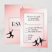 Dusty Roos Ballet Dance RSVP met menukeuze (Voorkant / Achterkant)
