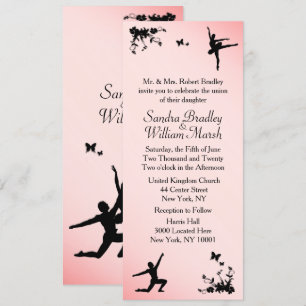 Dusty Roos Ballet Dance Wedding Uitnodiging