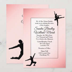 Dusty Roos Ballet Dance Wedding Uitnodiging