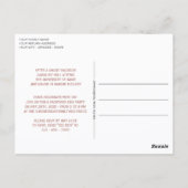 Dusty Roos Blush Pink Afstuderen Aankondiging Briefkaart (Achterkant)