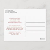 Dusty Roos Blush Pink Afstuderen Aankondiging Briefkaart (Achterkant)