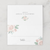 Dusty Roos Blush Pink Eucalyptus Greenery Wedding (Buitenkant ongevouwen)
