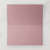 Dusty Roos Blush Pink Minimalist 1 Weddenschap (Binnenkant ongevouwen)