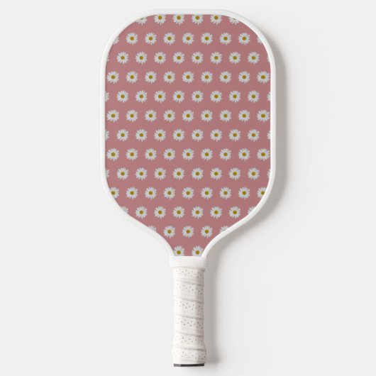 Dusty Roos Bohemian Daisy Pattern Pickleball Paddle (Voorkant)