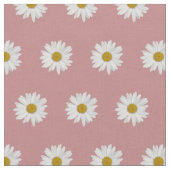 Dusty Roos Bohemian Daisy Pattern Stof (Close Up)