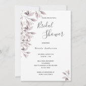 Dusty roos botanical script Vrijgezellenfeest Kaart (Voorkant)