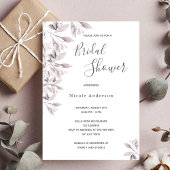 Dusty roos botanical script Vrijgezellenfeest Kaart