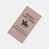 Dusty Roos Bride's Last Ride Bachelorette Weekend Servet (Hoek)