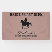 Dusty Roos Bride's Last Ride Bachelorette Weekend Spandoek (Horizontaal)