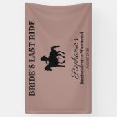 Dusty Roos Bride's Last Ride Bachelorette Weekend Spandoek (Verticaal)