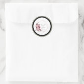 Dusty Roos & Burgundy Wedding Sticker (Tas)