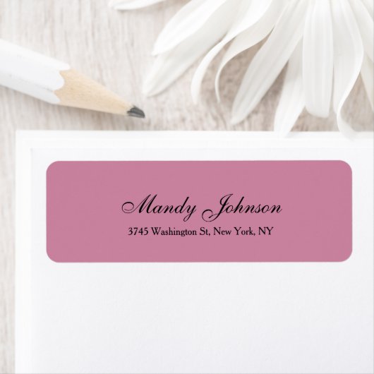 Dusty Roos Classic Style Script Creative Plain Etiket (Insitu)