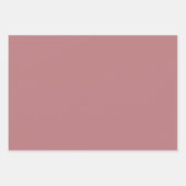 Dusty Roos Color Sjabloon Inpakpapier Vel (Voorkant)