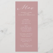 Dusty Roos Elegant Script Typografie Menu (Voorkant)