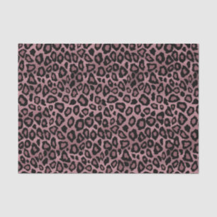 Dusty Roos en Black Leopard Animal Print Tissuepapier