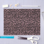 Dusty Roos en Black Leopard Animal Print Tissuepapier (Craft)