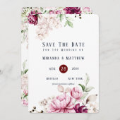 Dusty Roos en roze pony sla de datumkaarten op Kaart (Voorkant / Achterkant)