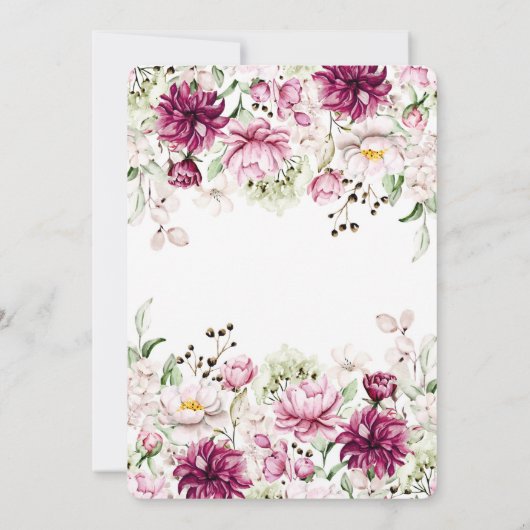 Dusty Roos en roze pony sla de datumkaarten op Kaart (Achterkant)