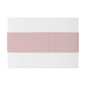 Dusty Roos Fleur de Lis Wedding Uitnodigingen Wikkel (Achterkant Voorbeeld)