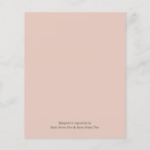 Dusty Roos Floral Budget Bridal Shower Flyer (Achterkant)