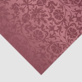 Dusty Roos Floral Damask Tissuepapier (Detail)