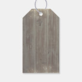 Dusty Roos Floral Rustic Country Dank u Cadeaulabel (Achterkant)