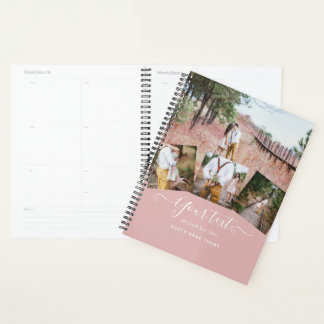 Dusty Roos FOTO COLLAGE Custom WEDDING GIFT Planner