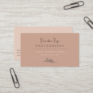 Dusty Roos Gepersonaliseerd Botanisch Visitekaartj Visitekaartje